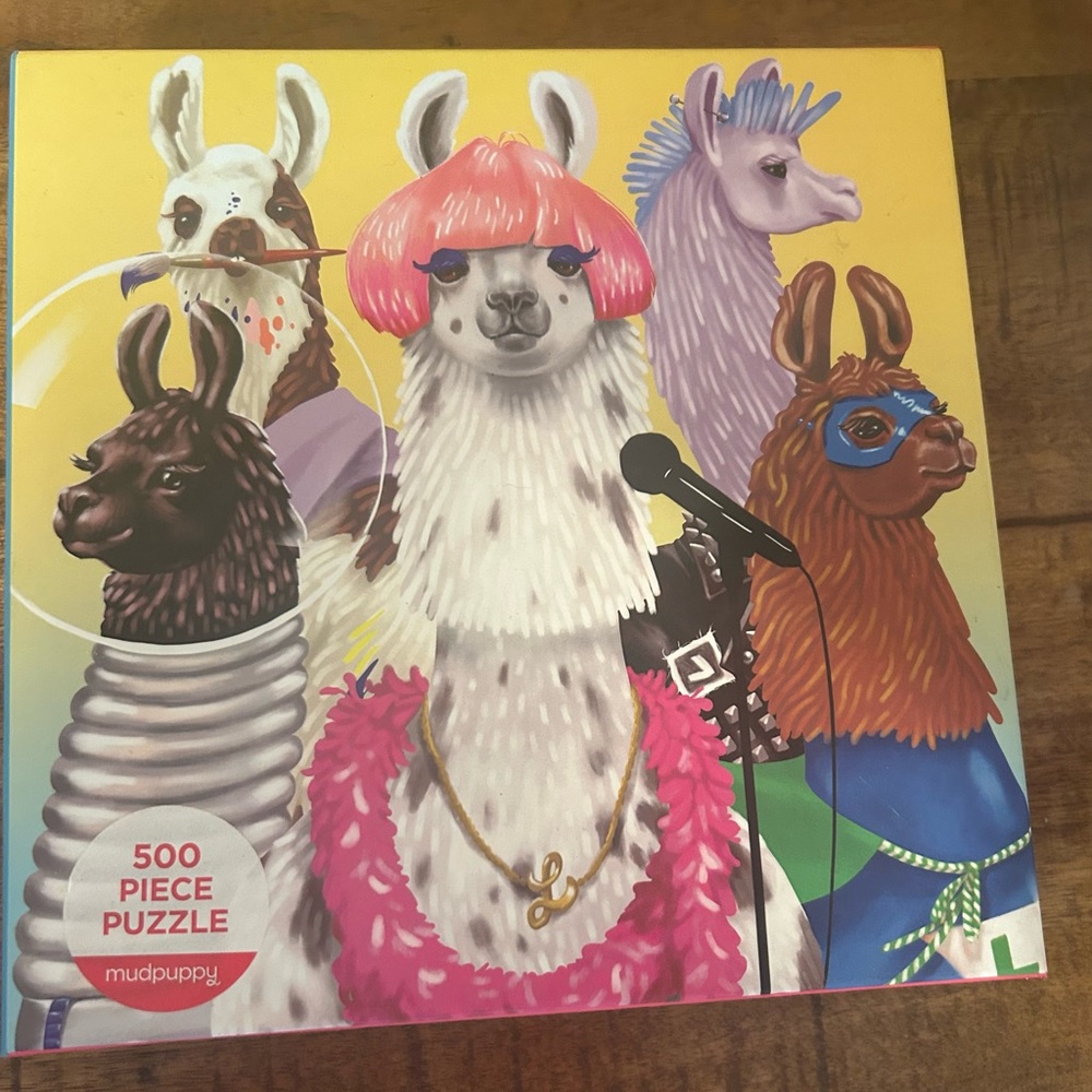 Llama 500 Piece Puzzle - Multicolor